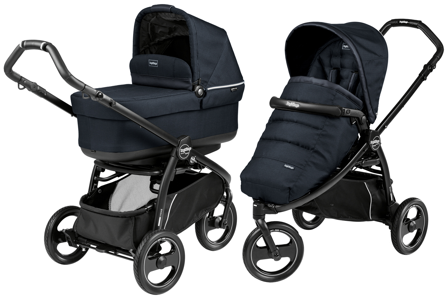 Коляска 2 в 1 Peg Perego Book Scout Pop Up Combo Luxe Bluenight