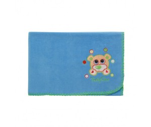 Плед BabyOno Нежность (75*100 см) Голубой мишка