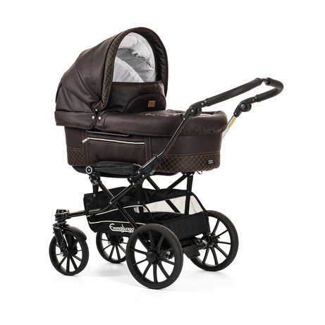 Коляска 2 в 1 Emmaljunga Mondial Leatherette (Шасси Duo S Competition) Esspreso Leatherette