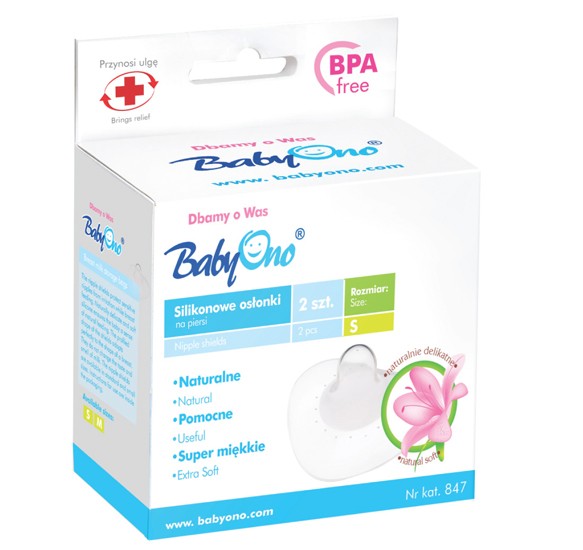 Накладки на грудь BabyOno (2шт. в уп.) р.S