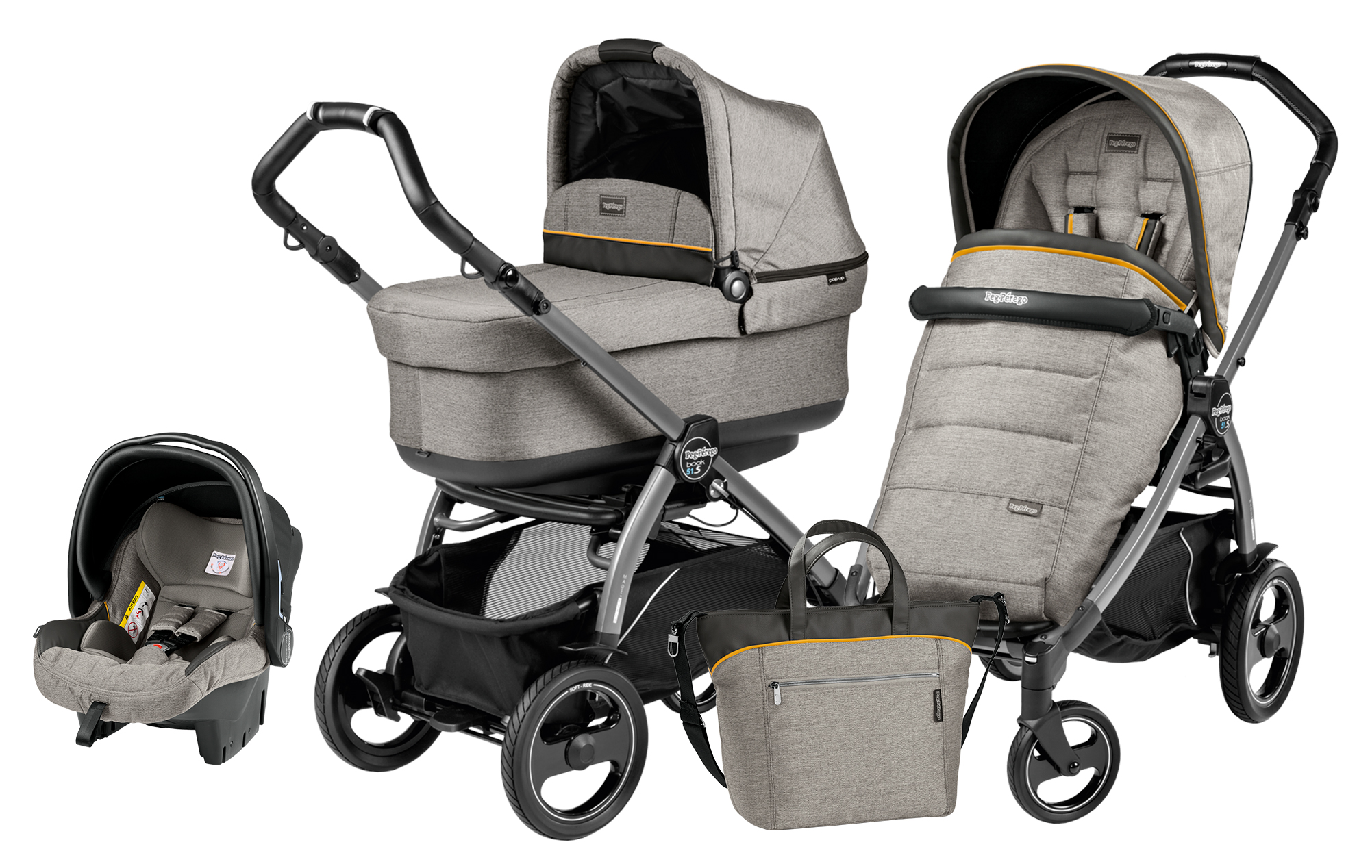Peg-Perego Book 51S Pop Up Modular Luxe Grey