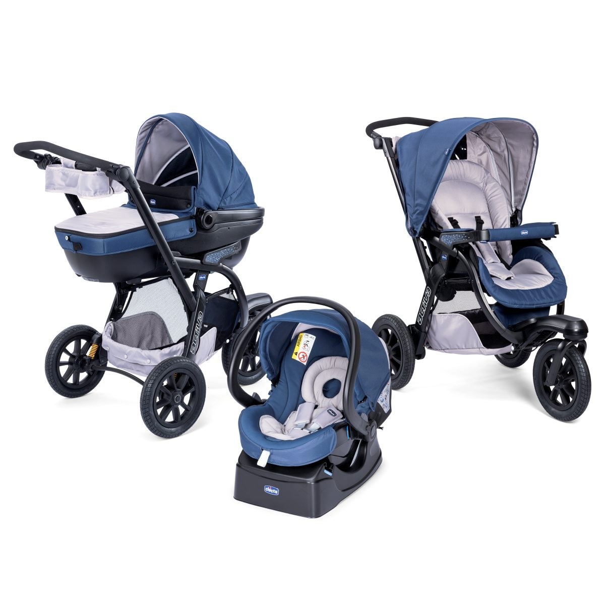 Коляска 3 в 1 Chicco Trio I-Move Top Activ3 Blue passion