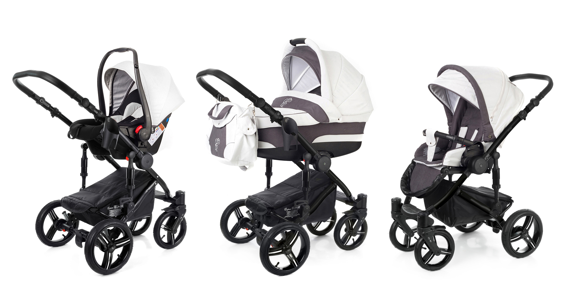 Коляска 3 в 1 Esspero Magic (шасси Black) Grey