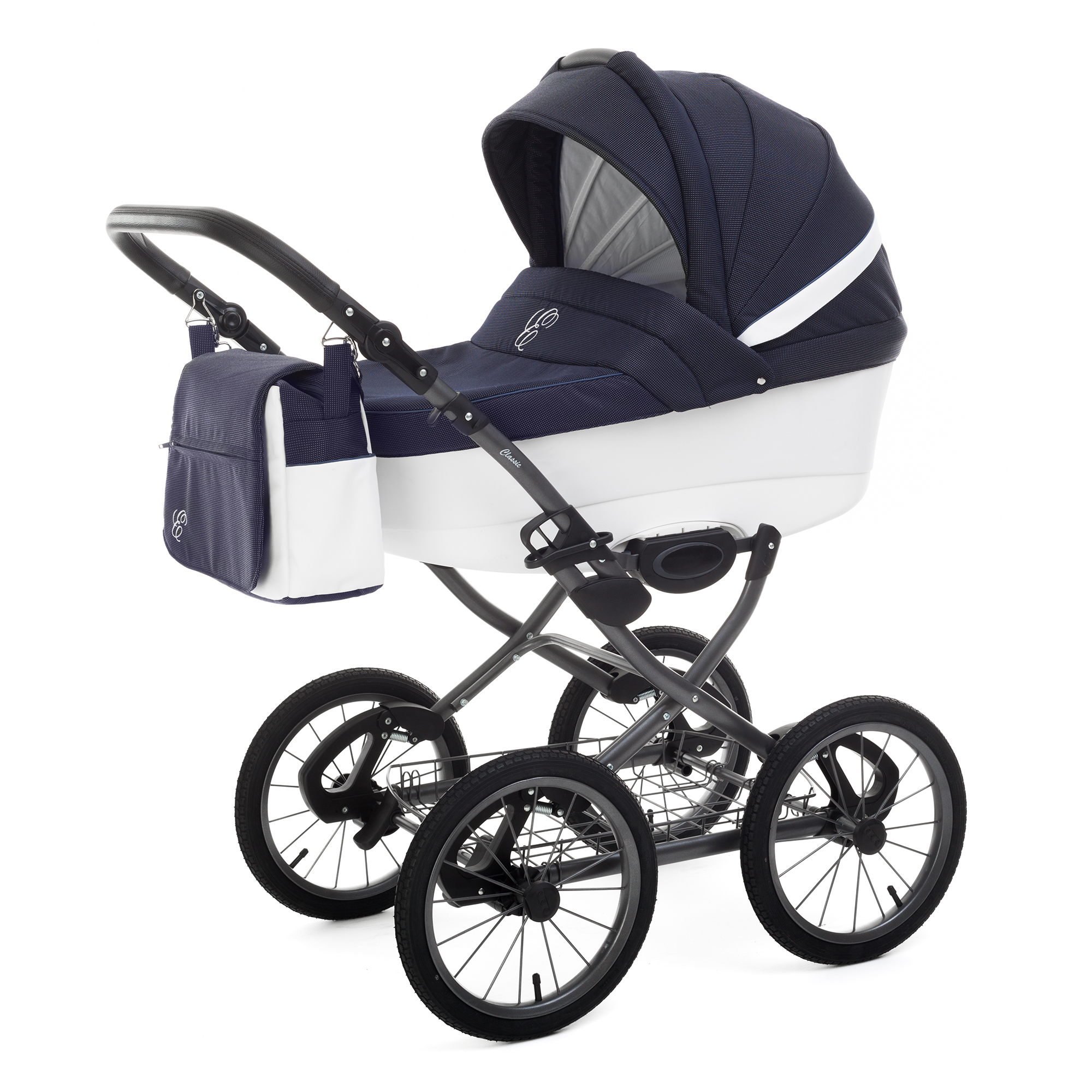 Коляска для новорожденных Esspero Grand Classic (шасси Graphite) Sky Star