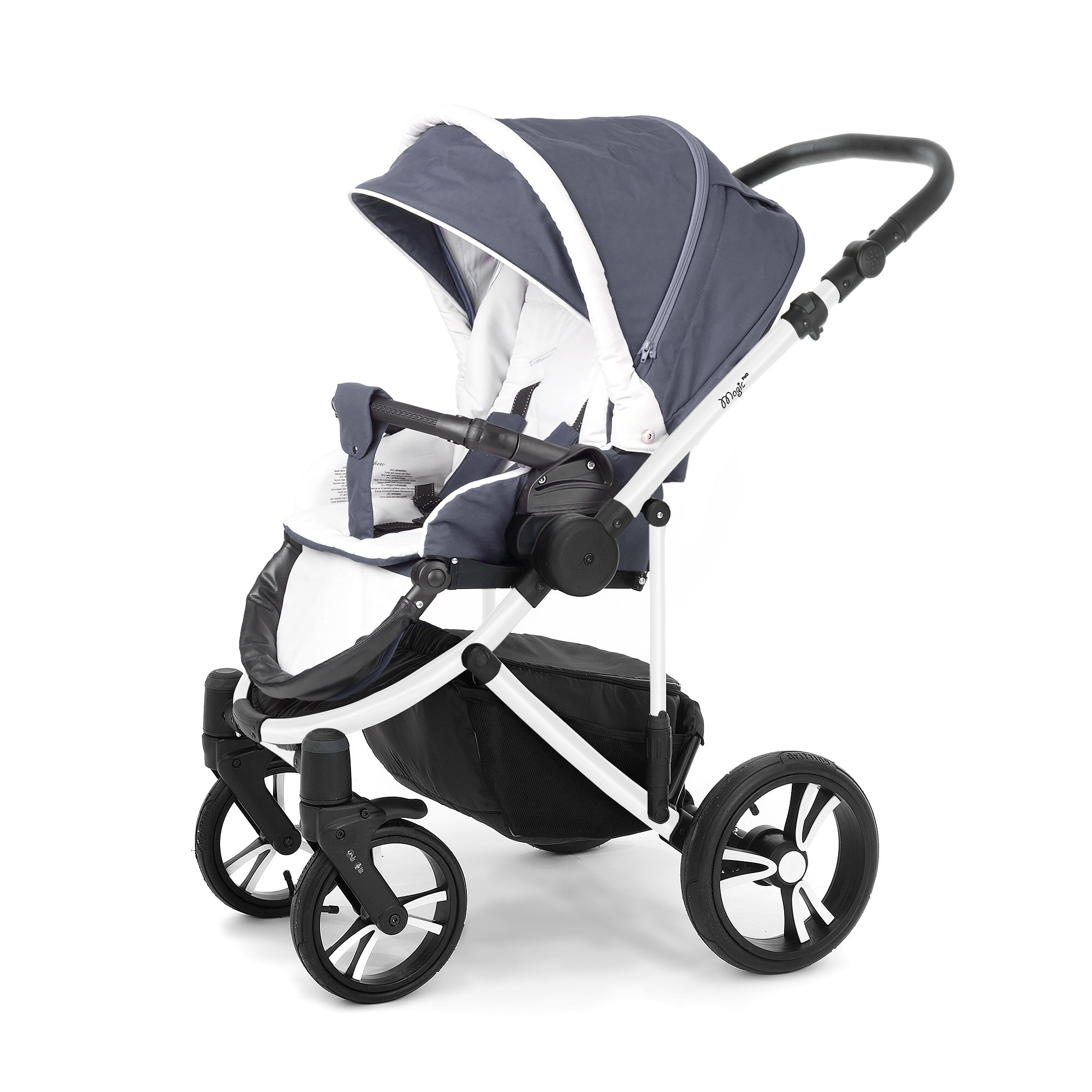 Прогулочная коляска Esspero Magic Pro (шасси White) Grey Lux
