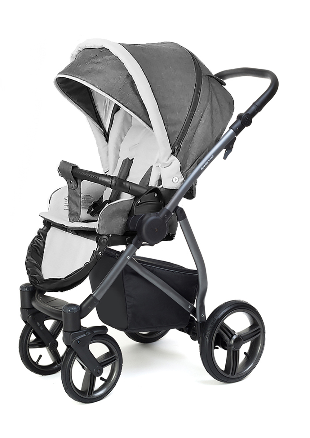 Прогулочная коляска Esspero Newborn Lux (шасси Graphite) Denim