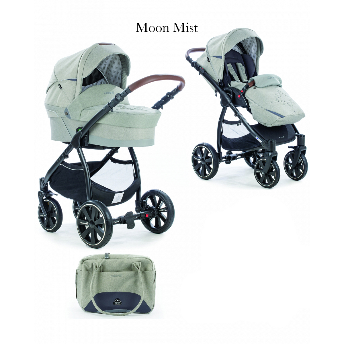 Коляска 2 в 1 Noordi Polaris Comfort Moon Mist