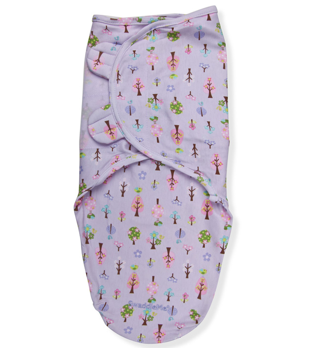 Конверт для пеленания Summer Infant SWADDLEME (размеры S/M) сиреневый с деревьями (р-р S/M)