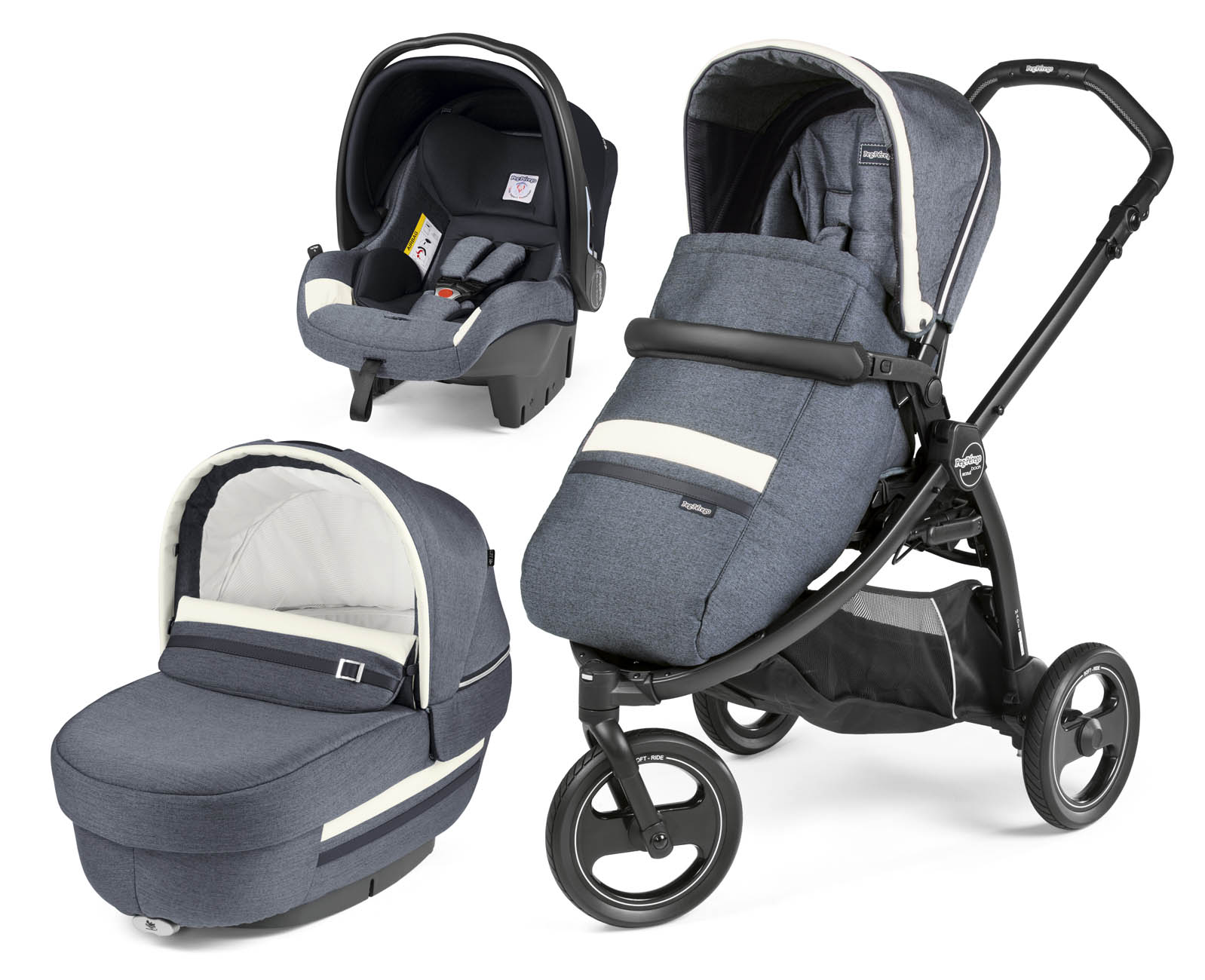 Коляска 3 в 1 Peg Perego Book Scout Elite Modular System Luxe Mirage
