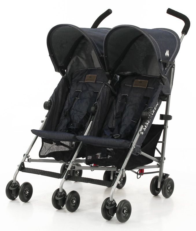 Коляска для двойни Maclaren Twin Triumph Denim DSE12022