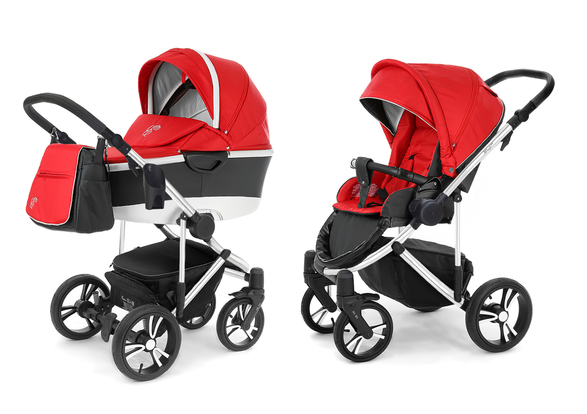 Коляска 2 в 1 Esspero Magic Pro Alu (шасси Chrome) Red