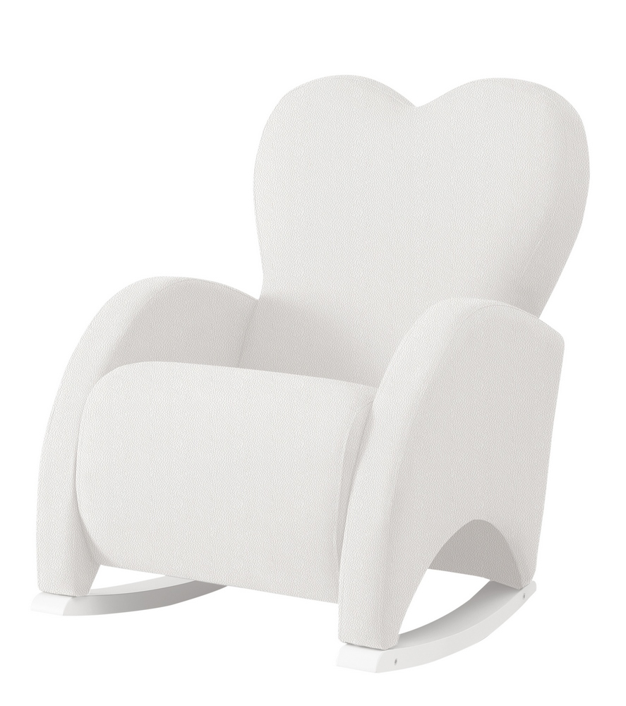 Кресло-качалка Micuna Wing/Love White/White Leatherette