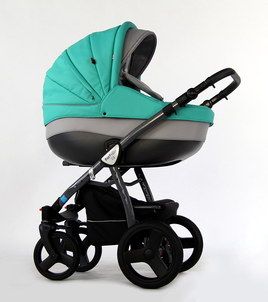 Коляска 2 в 1 Farfello Care-Line CL16 бирюзовый