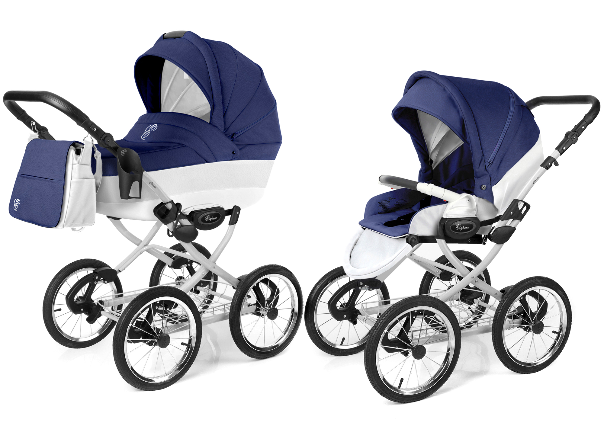 Коляска 2 в 1 Esspero Grand Classic (шасси Grey) Mar leatherette
