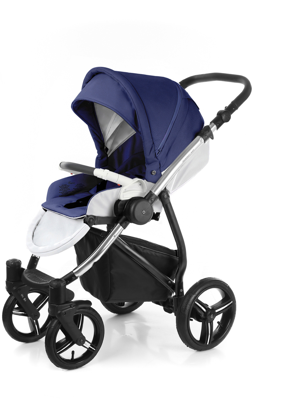 Прогулочная коляска Esspero Grand Newborn Lux (шасси Chrome) Mar leatherette