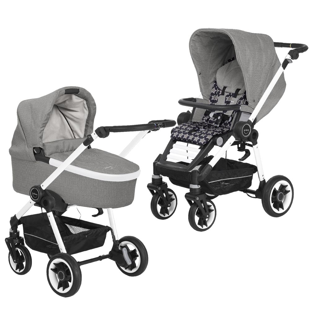 Коляска 2 в 1 Teutonia Bliss (шасси Pearl) 6145-6145-6165 Pebble-Starlight