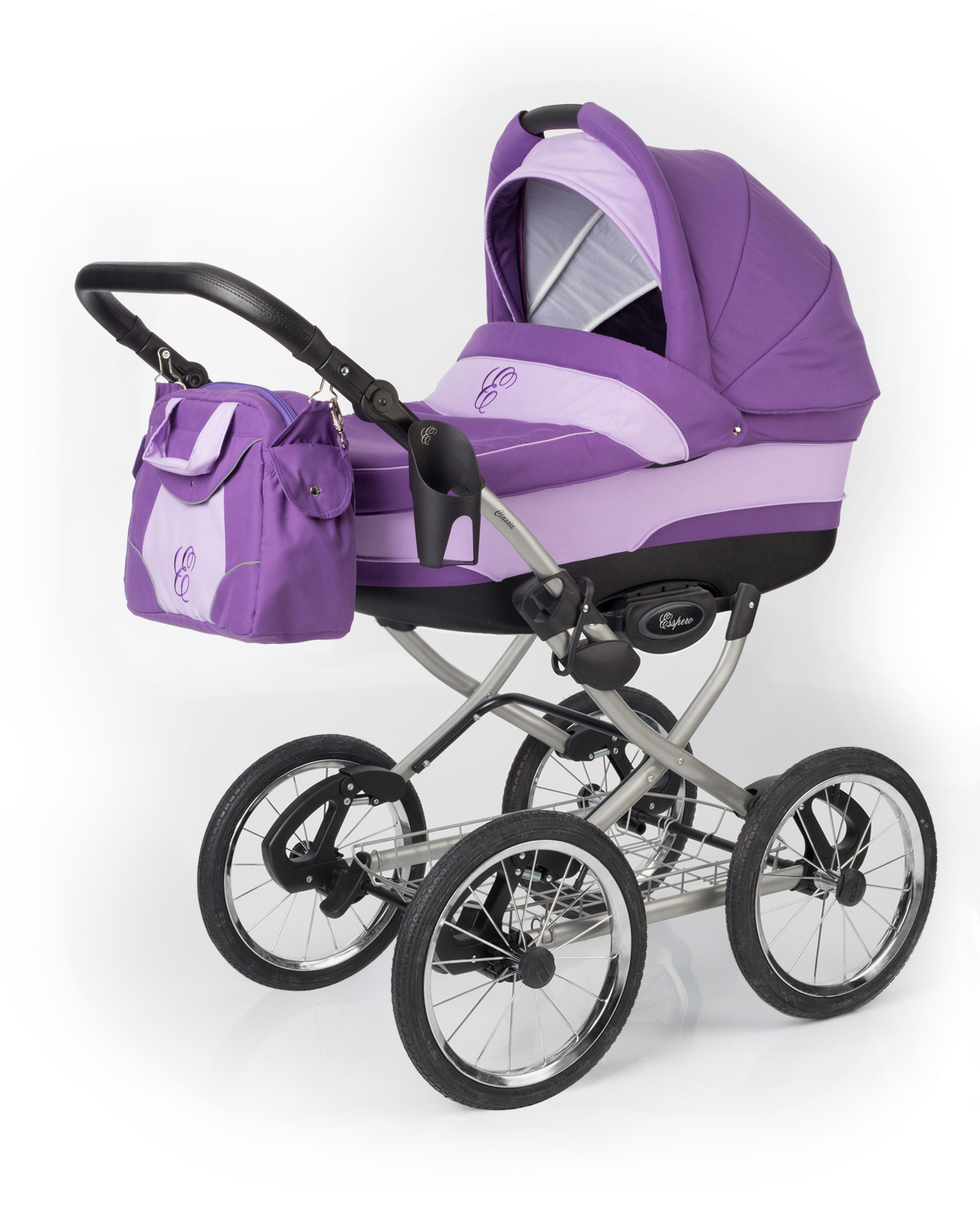 Коляска для новорожденных Esspero Classic (шасси Grey) Iris