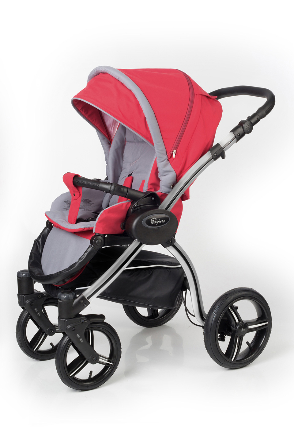 Прогулочная коляска Esspero I-Nova (шасси Grey) Red Grey
