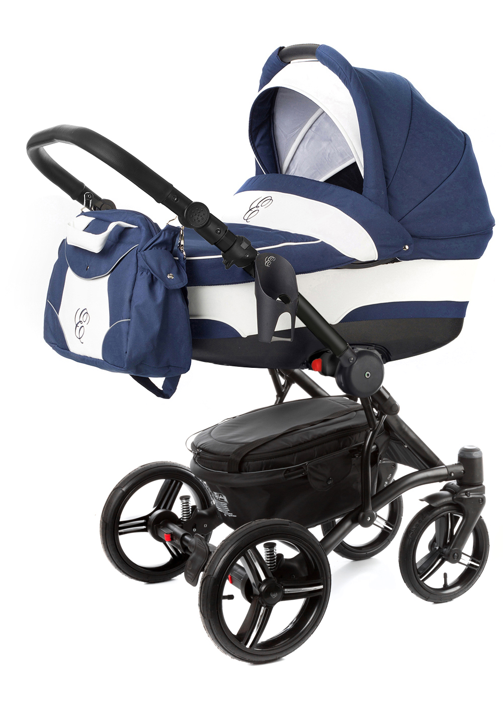 Коляска для новорожденных Esspero Tour (шасси Black) Navy Lux