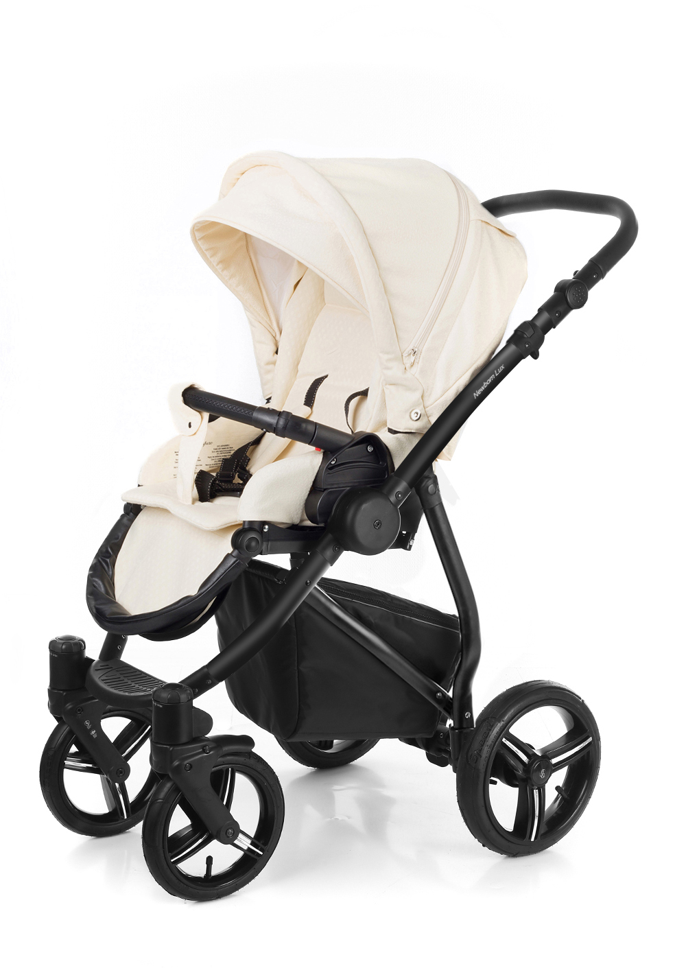 Прогулочная коляска Esspero Newborn Lux (шасси Black) Cream