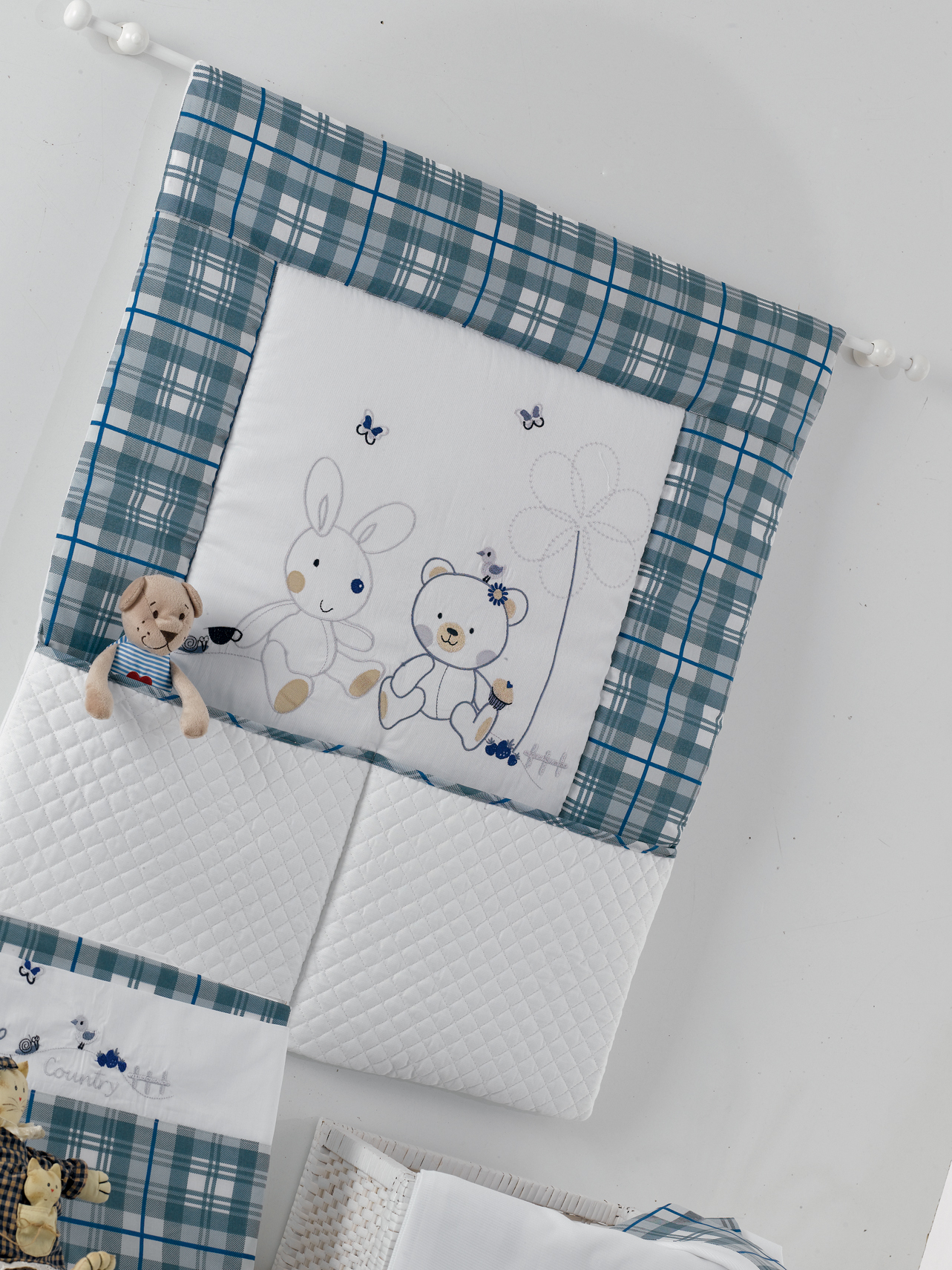 Панно с карманами Roman Baby COUNTRY Indaco (Cерый)