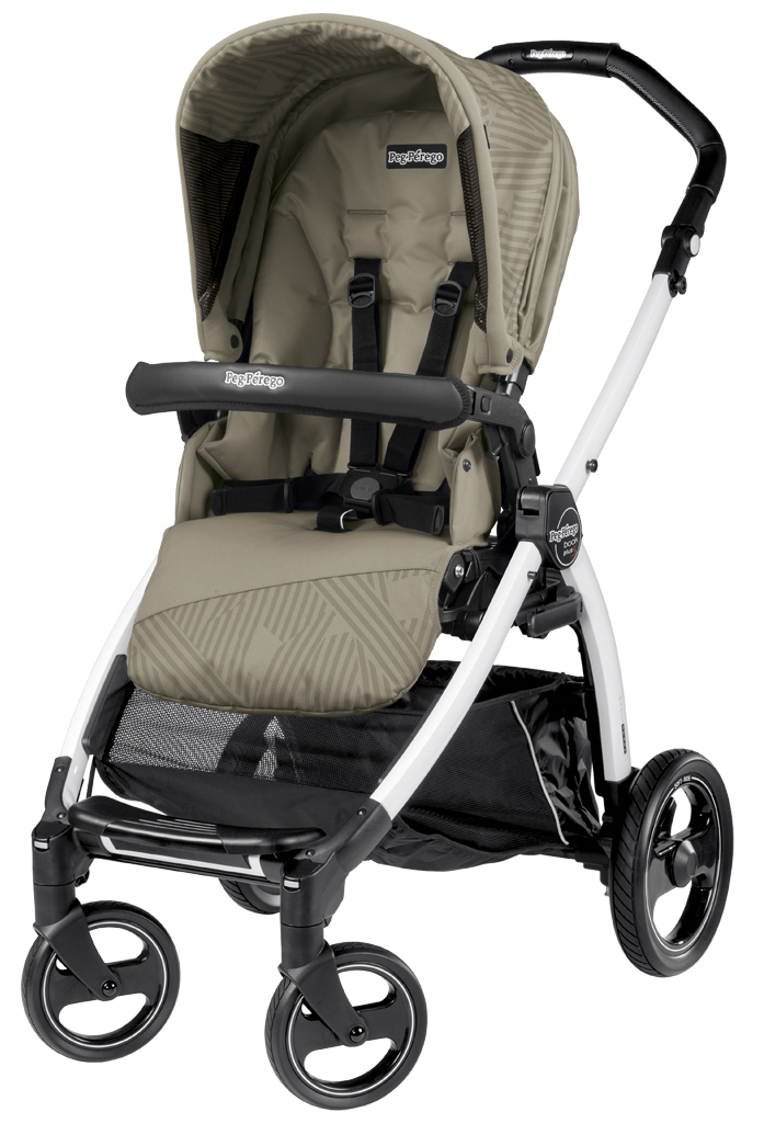 Прогулочная коляска Peg Perego Book S Pop Up Sportivo (шасси White/Black) Geo Beige