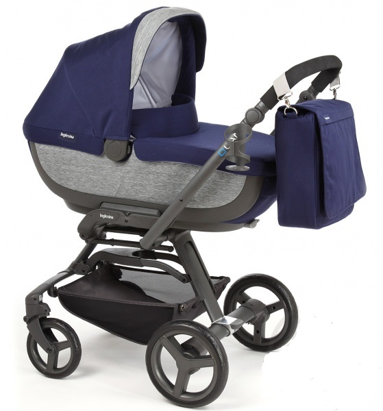 Коляска 2 в 1 Inglesina Quad System синий/серый