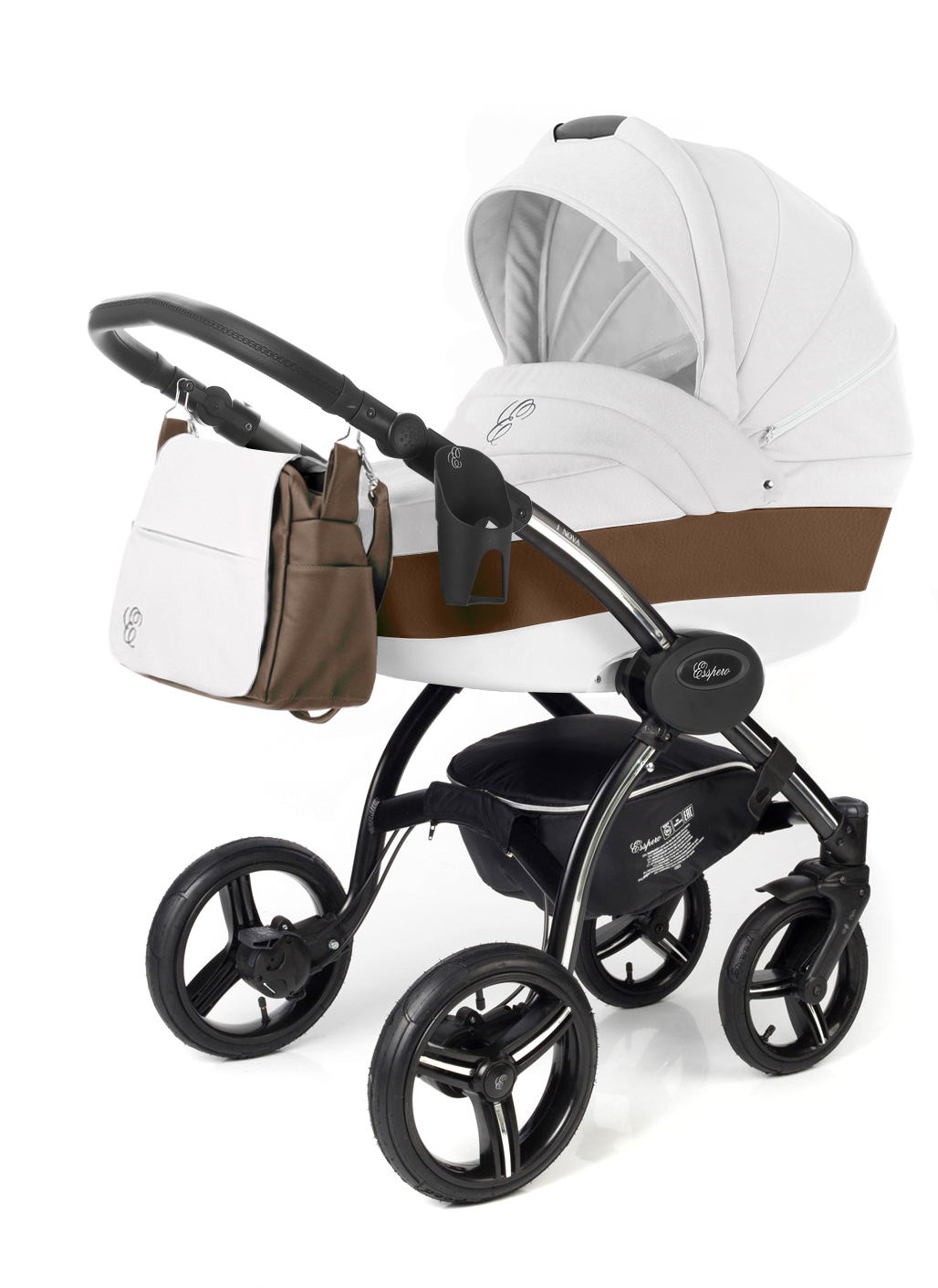 Коляска для новорожденных Esspero Grand I-Nova (шасси Black) Canella leatherette