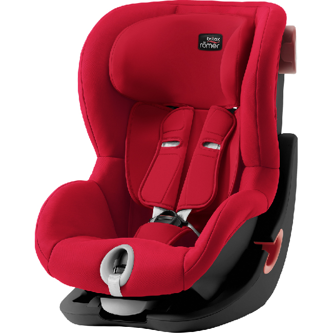 Автокресло Britax Römer King II Black Series Fire Red Trendline
