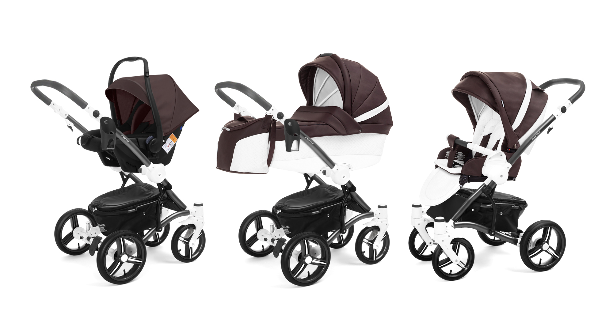 Коляска 3 в 1 Esspero Grand Tour Nappa Brown