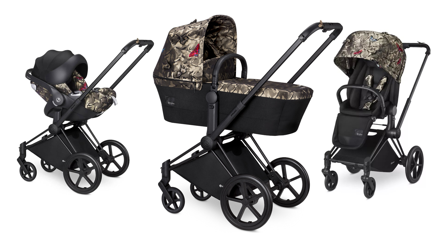 Коляска 3 в 1 Cybex Priam FE Butterfly