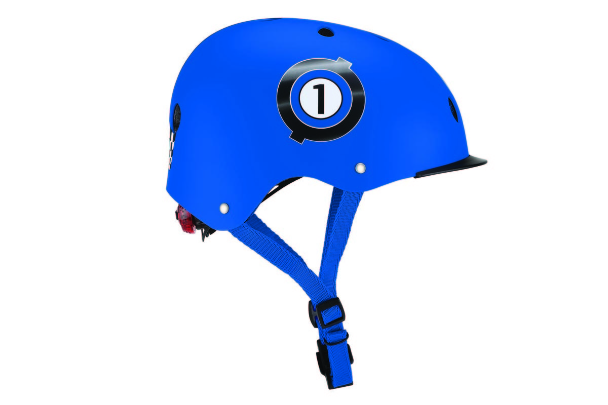 Шлем Globber ELITE LIGHTS XS/S, 48-53 см Синий