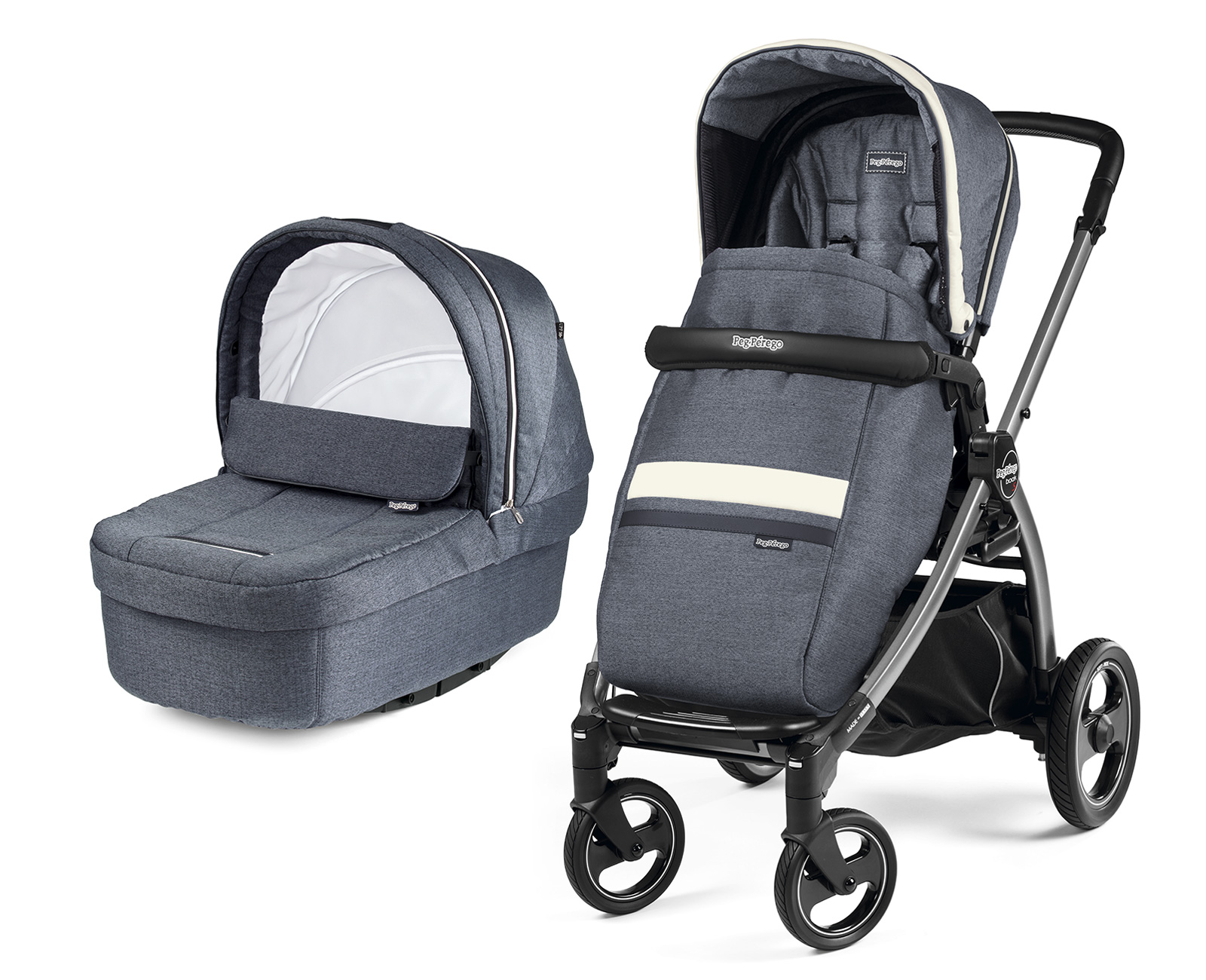 Коляска 2 в 1 Peg Perego Book S Primonido Combo Luxe Mirage