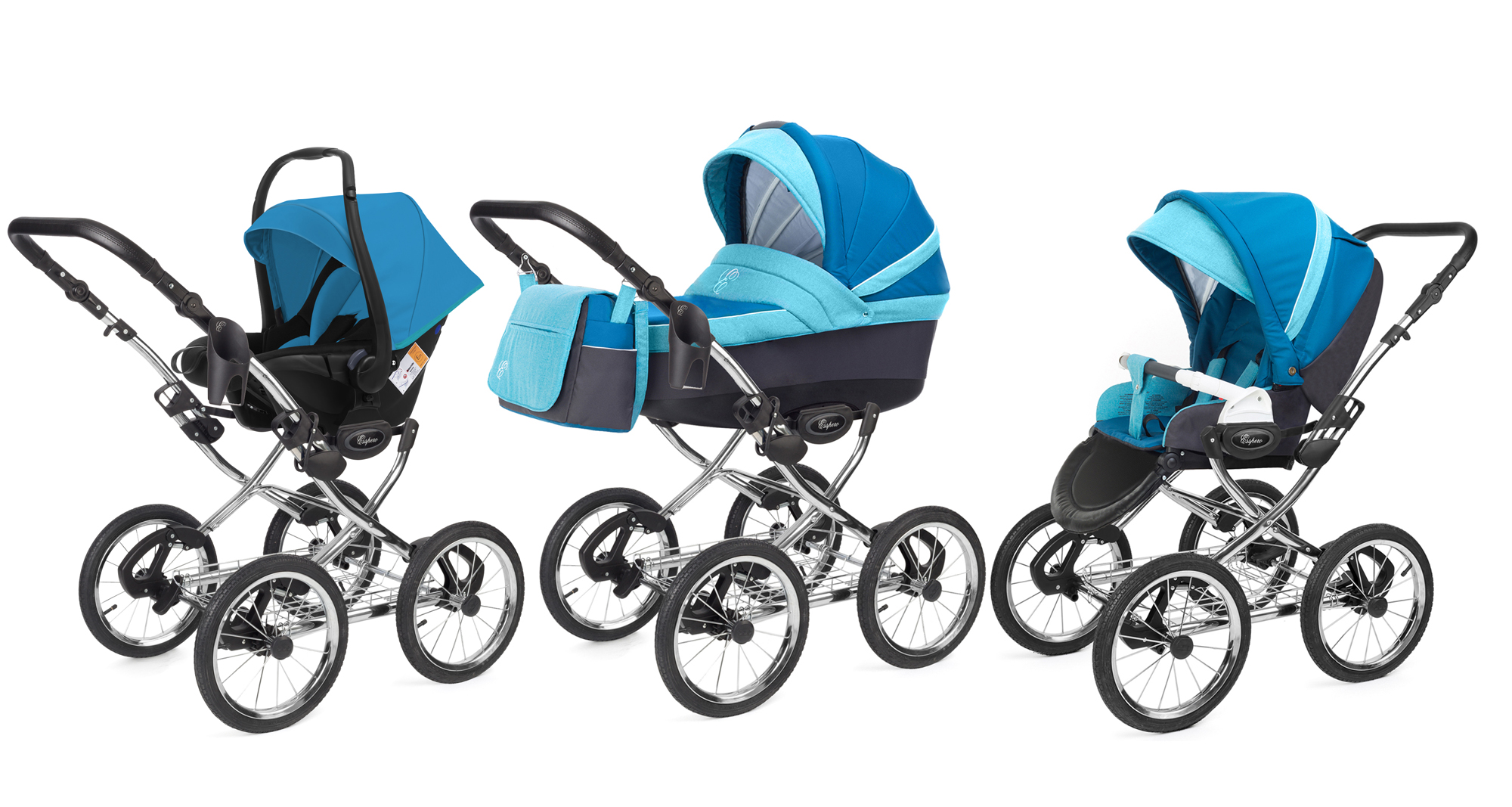 Коляска 3 в 1 Esspero Grand Classic (шасси Chrome) Breeze