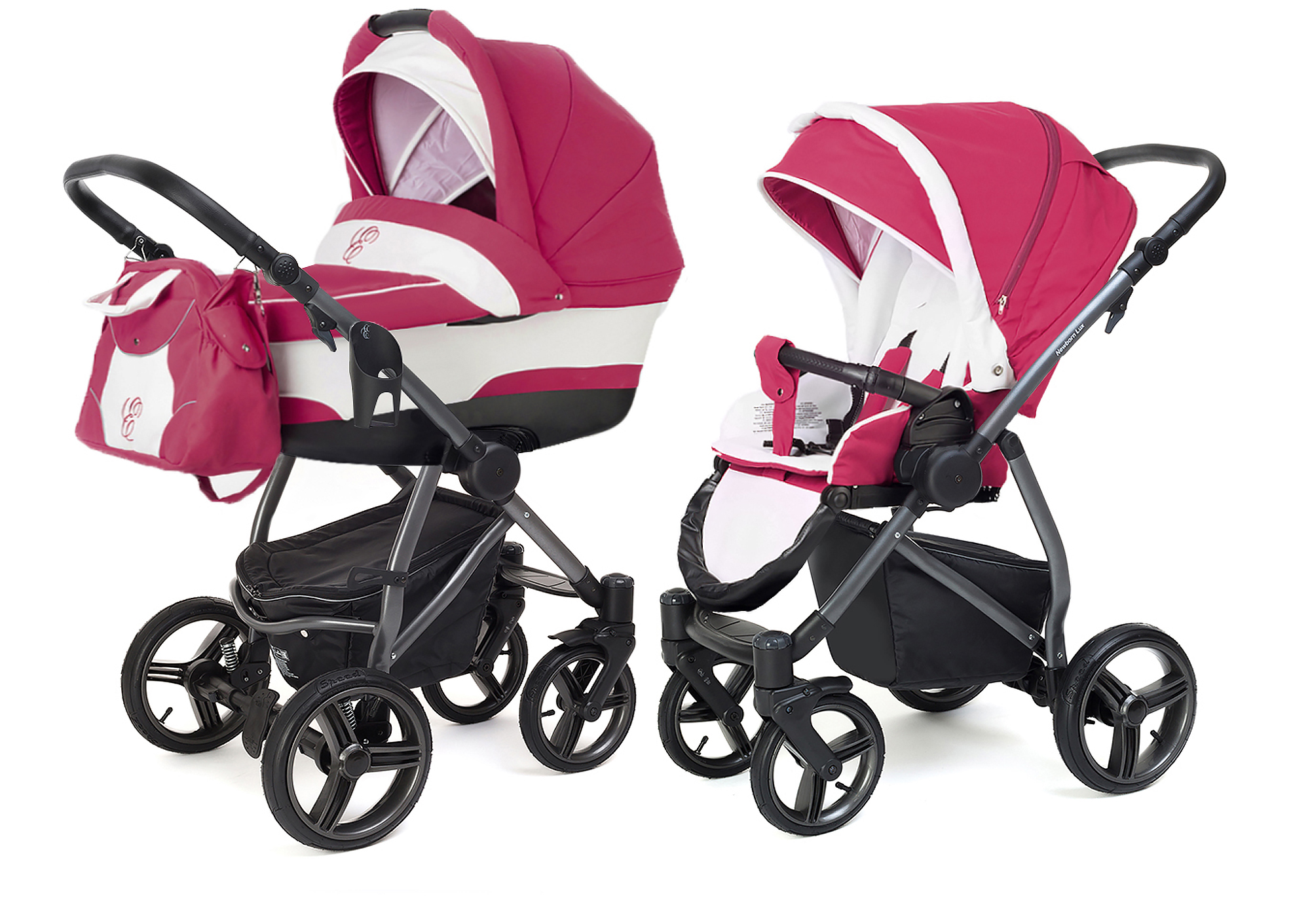 Коляска 2 в 1 Esspero Newborn Lux (шасси Graphite) Borduex