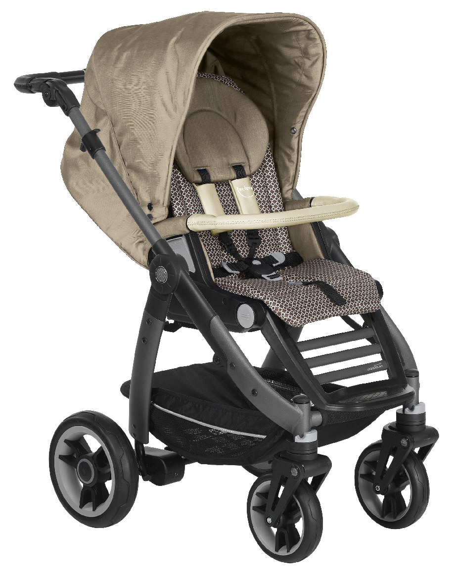 Прогулочная коляска Teutonia Cosmo V4 (шасси Graphite) 6020-6070 Sahara