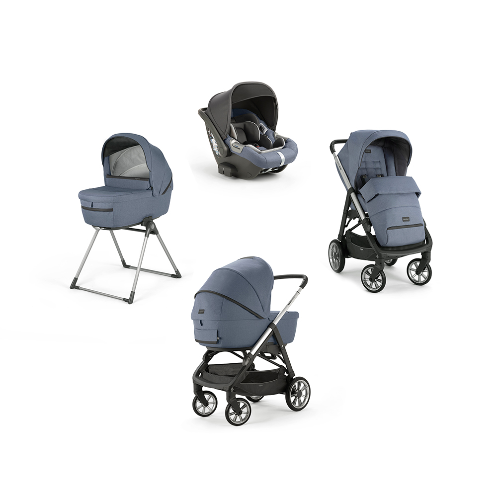 Коляска 3 в 1 Inglesina Aptica System Quattro Alaska Blue/Graphite