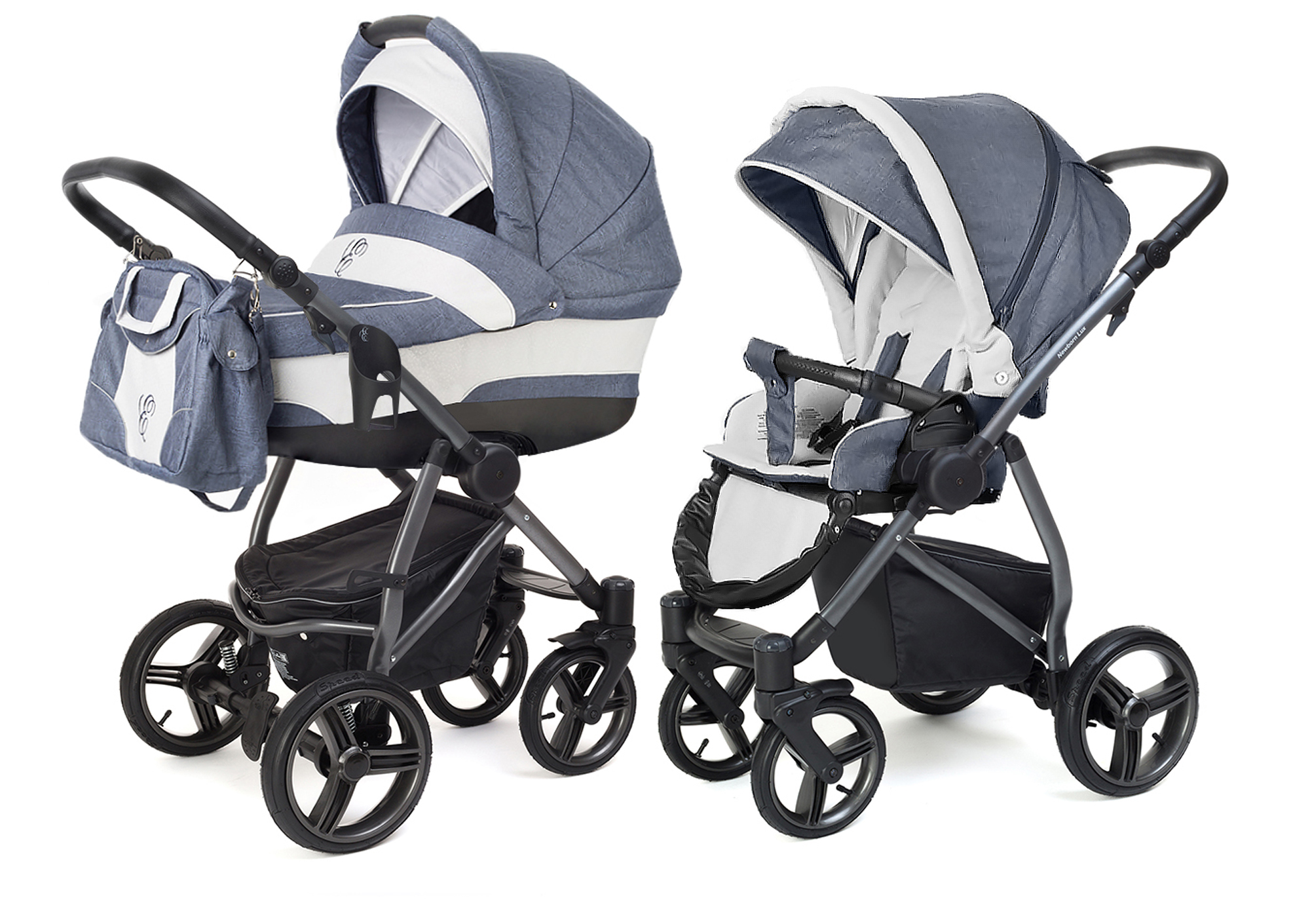 Коляска 2 в 1 Esspero Newborn Lux (шасси Graphite) Lena
