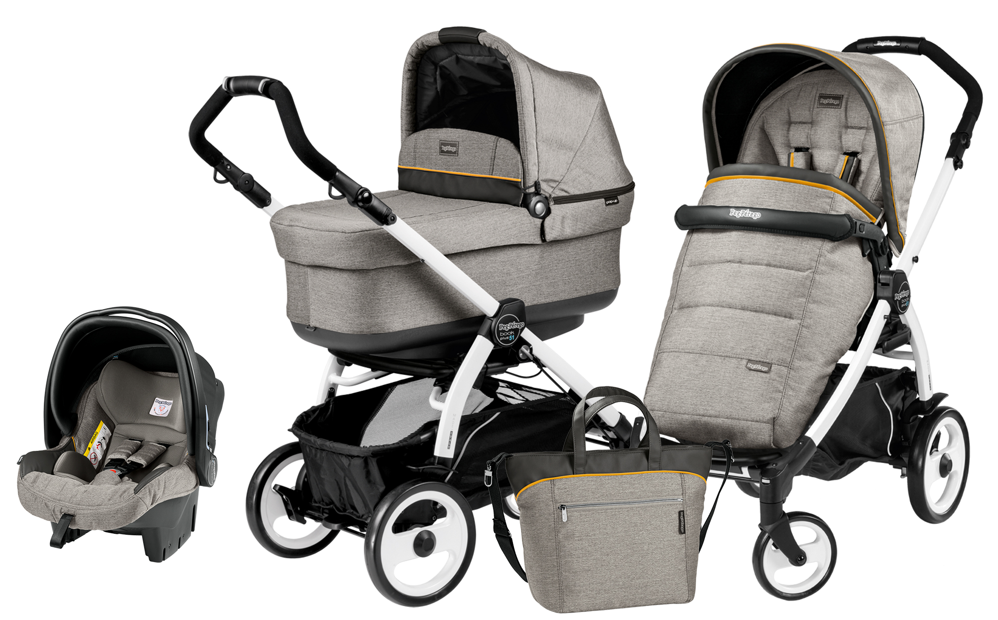 Peg-Perego Book 51 Set Modular POP UP Luxe Grey