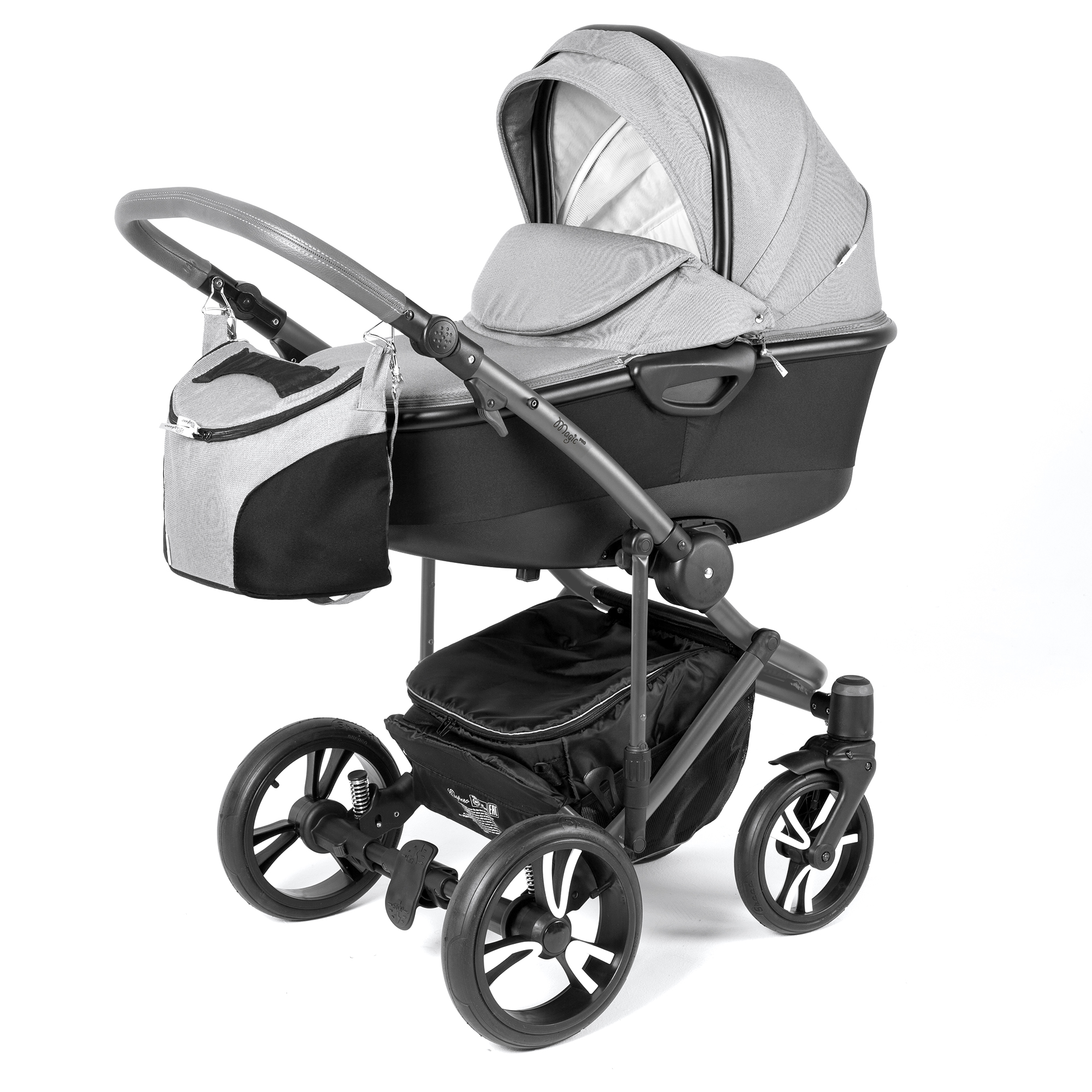 Коляска для новорожденных Esspero Magic Pro Alu (шасси Graphite) Steel