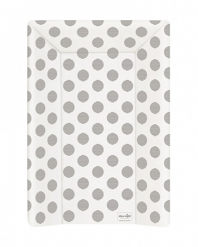 Пеленальный матрац Ceba Baby мягкий с изголовьем 70 см Day Night Polka Dots