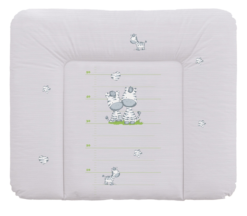 Пеленальный матрац 70x75 см Ceba Baby мягкий на комод Zebra Grey
