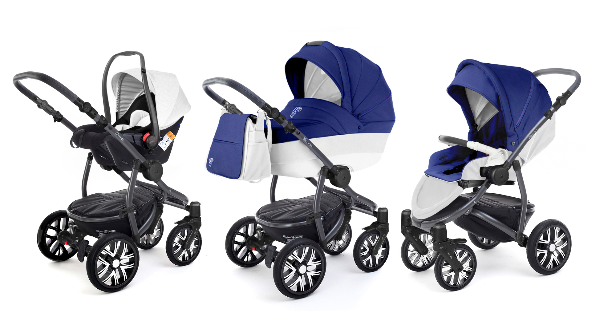 Коляска 3 в 1 Esspero Grand Discovery (шасси Graphite) Mar leatherette