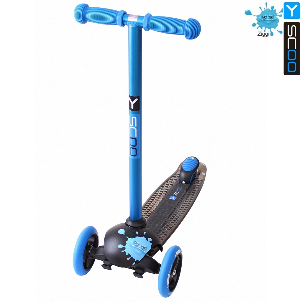 Самокат трехколесный Y-SCOO RT TRIO DIAMOND 120 Monsters 1 высота blue Ziggi