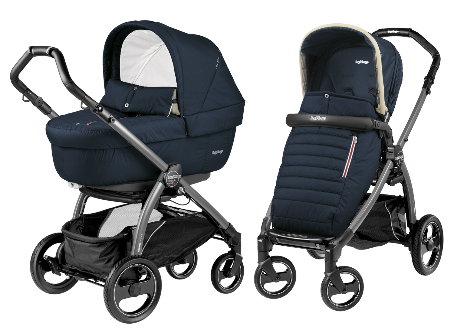 Коляска 2 в 1 Peg-Perego Book Plus S Breeze Blue