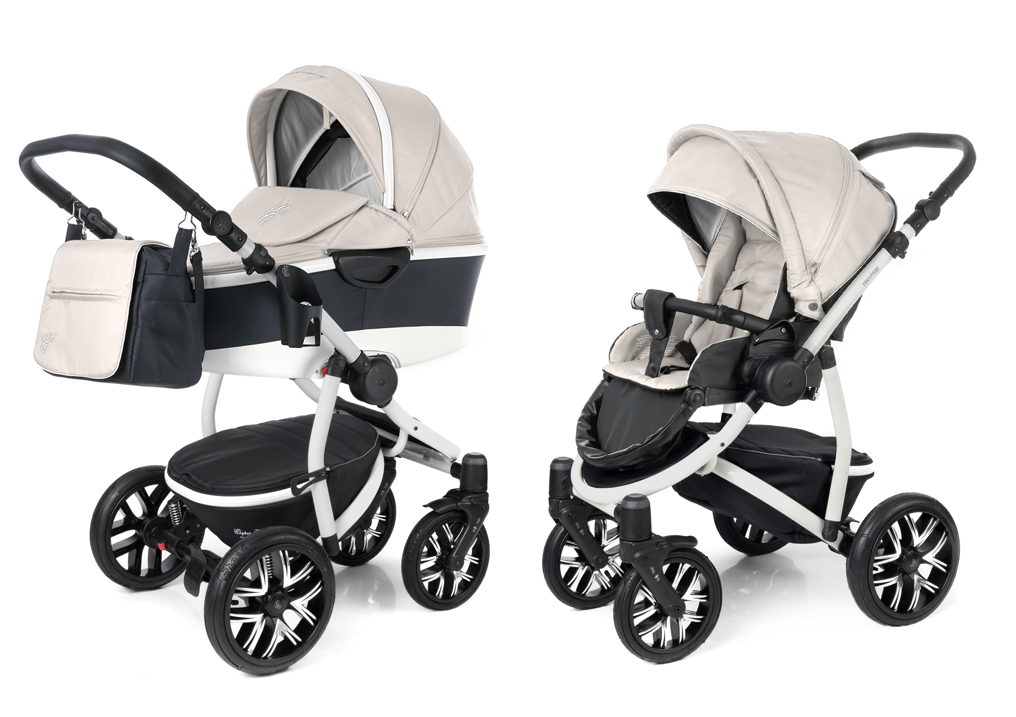 Коляска 2 в 1 Esspero Discovery Alu (шасси Grey) Beige