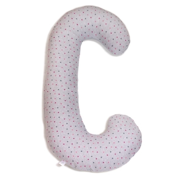 Подушка для кормления Ceba Baby Physio Duo трикотажная Grey Dots