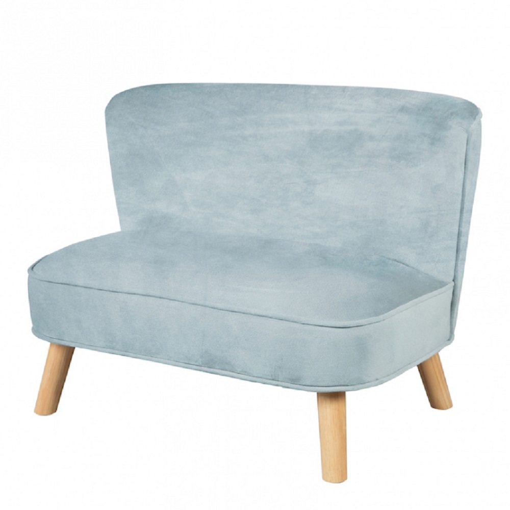 Детский велюровый диван ROBA Lil Sofa Голубой