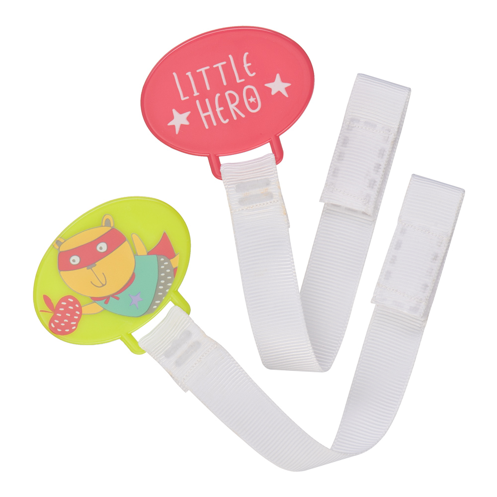 Держатель для пустышки Happy Baby (2 шт.) Heroes