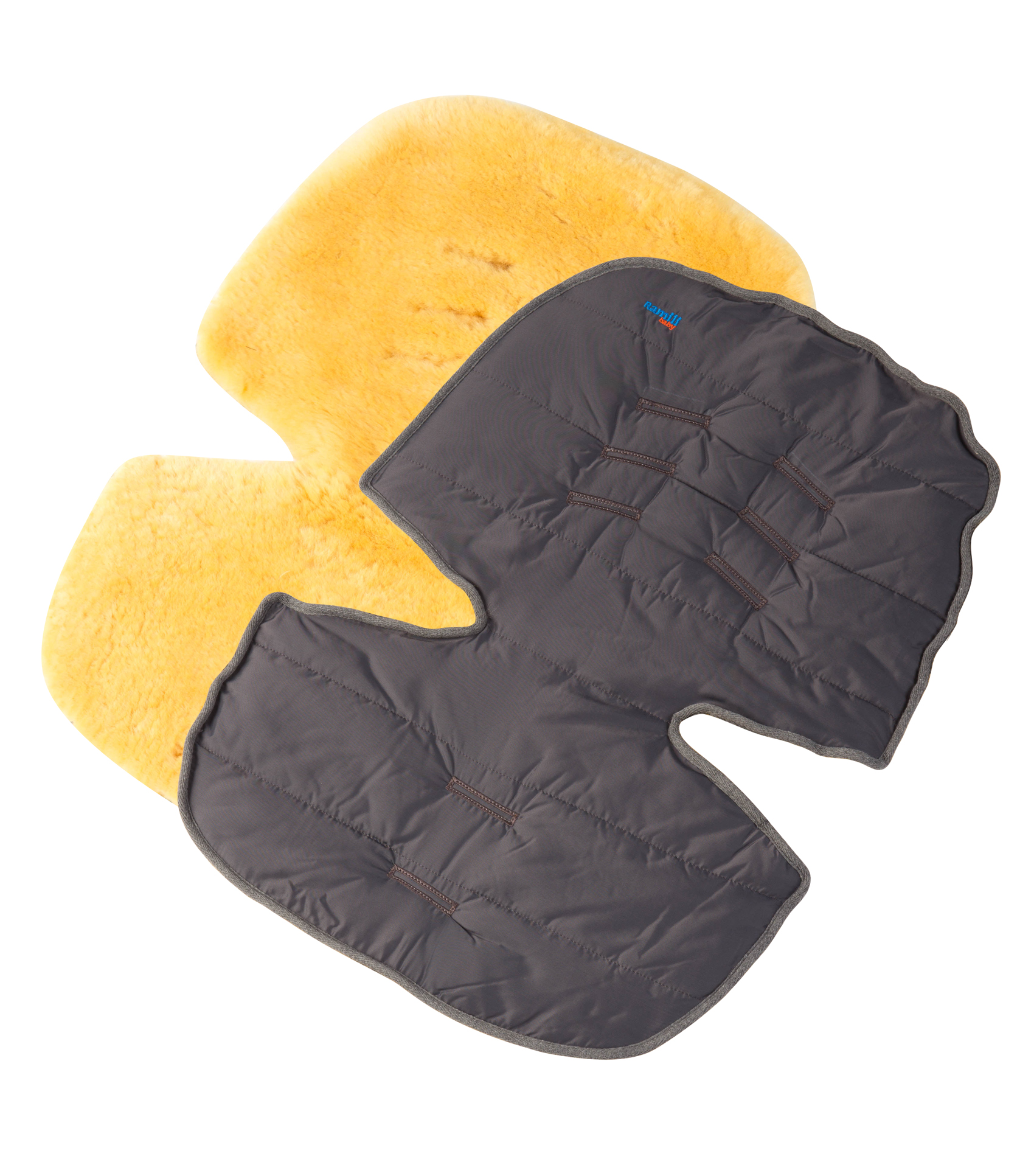 Меховой коврик для коляски или автокресла Ramili Baby Eccellente Grigio